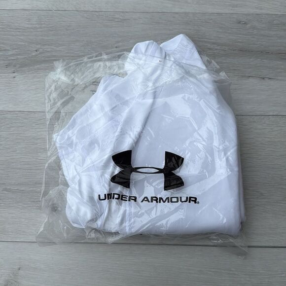 UNDER ARMOUR HEATGEAR COMPRESSION SHORTS WHITE size large NWT in packaging - Picture 5 of 8